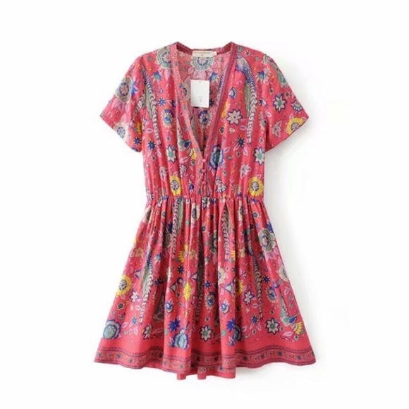 💕Boho Gypsy Lovebird Dress - Picture 5 of 9